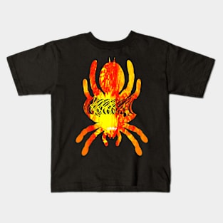 Tarantula Silhouette 59 (Tie Dye) Kids T-Shirt